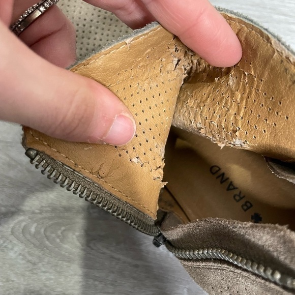 Lucky Brand Suede Double Zipper Bootie 8.5 - Picture 4 of 10